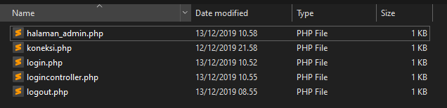 file login php